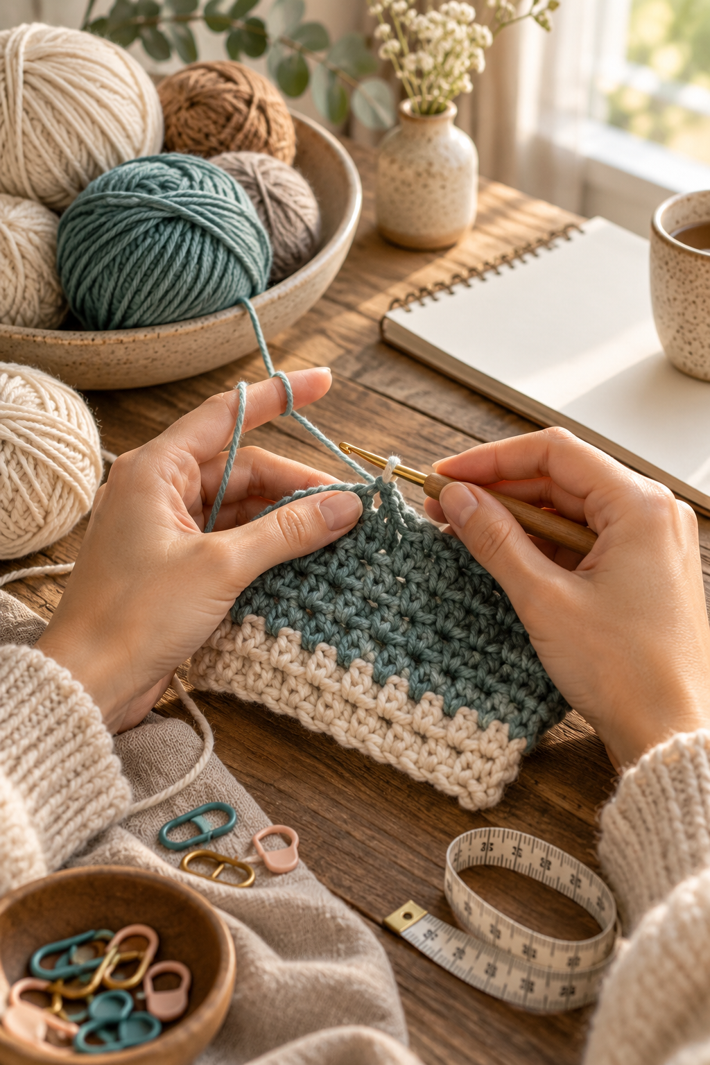 Crochet color change