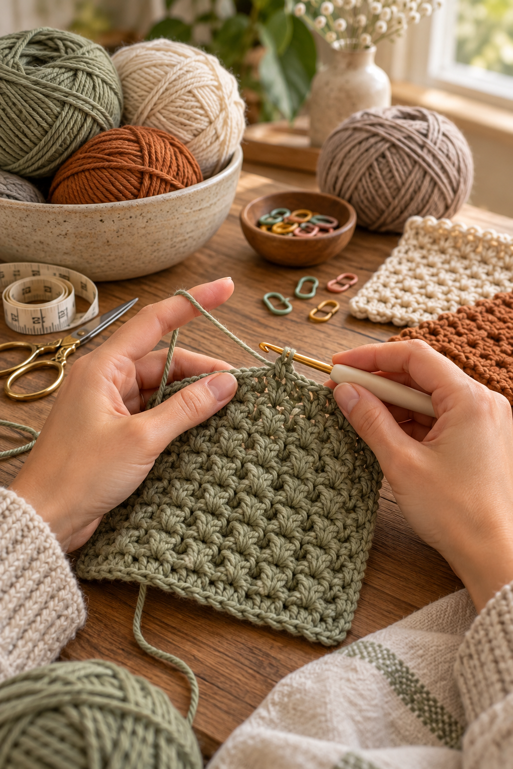 Seamless crochet join