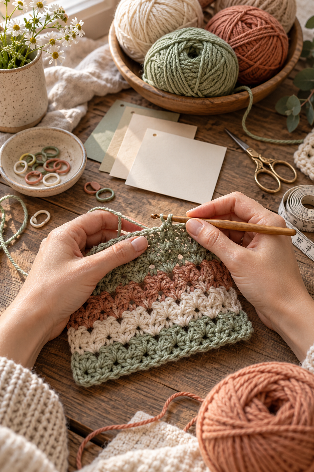 Weighing crochet yarn
